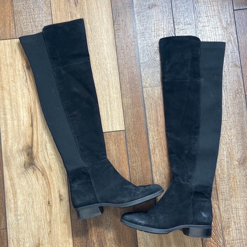 Sam Edelman Over the Knee Suede Stretch Boots Size 6 - Picture 2 of 13
